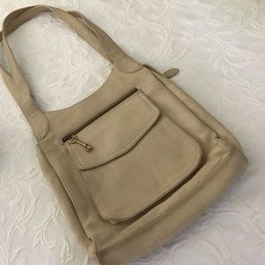 Vintage Fossil leather shoulder/crossbody bag